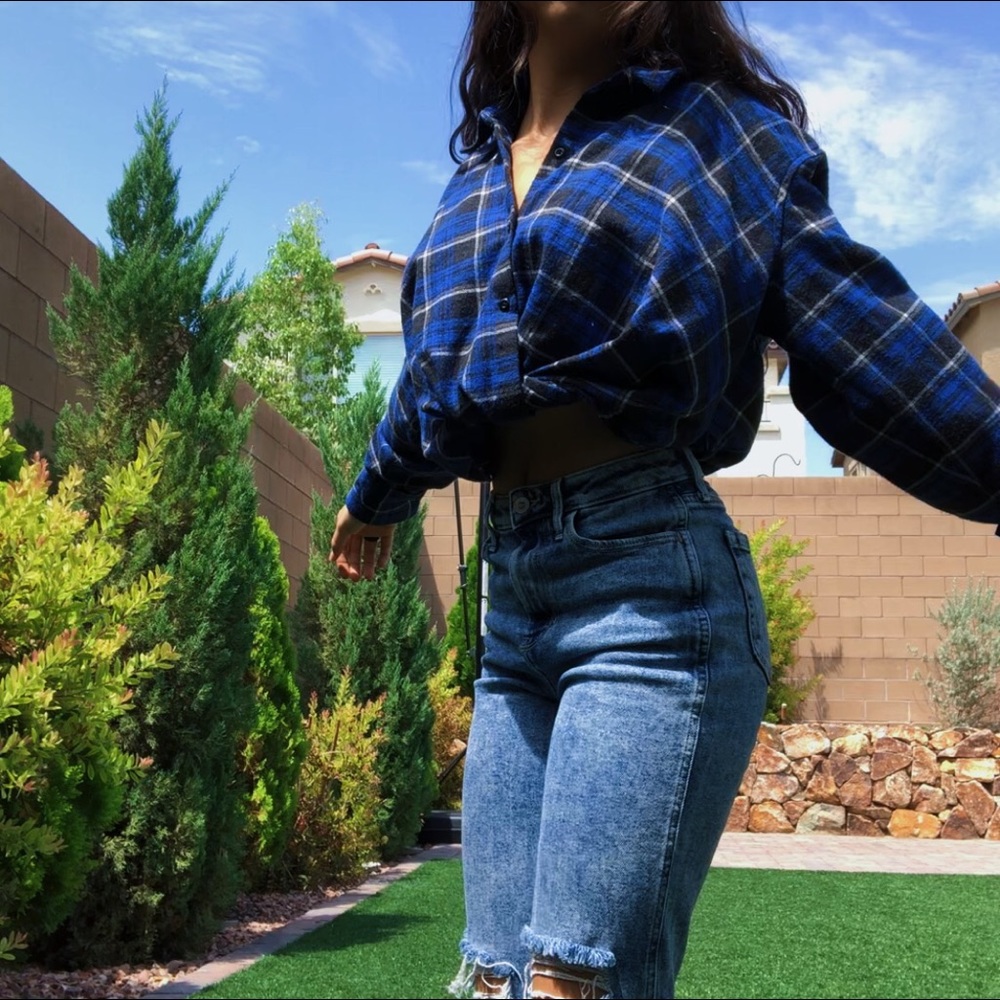 Zara flannel top